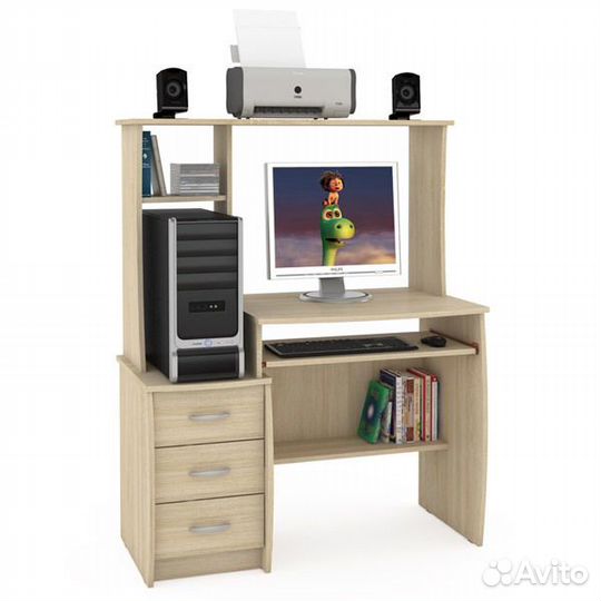 Компьютерный стол Комфорт 5 ск дуб сонома