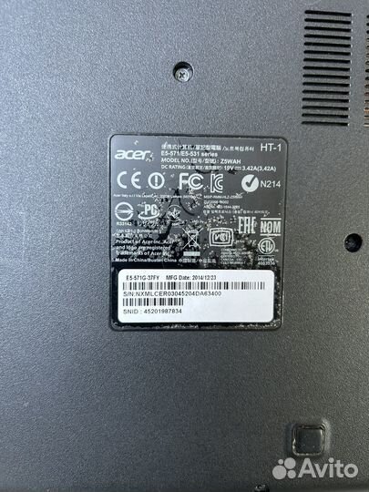 Ноутбук acer