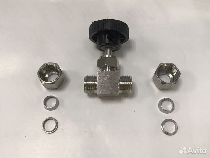 Игольчатый кран для ректификации и дистилляции