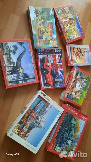 Пазлы 8 разных