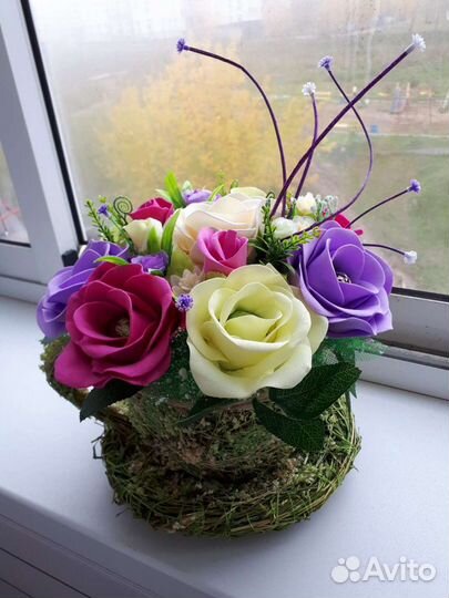 Цветочная композиция в кружке