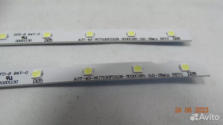 Новая подсветка AOT-43-NU7100F2X28-3030CD6T-2D1-28