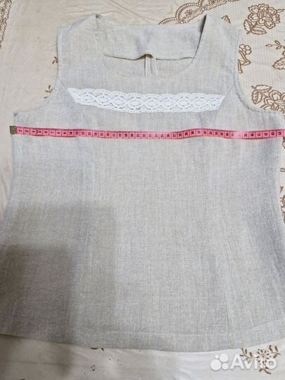 Льняная рубашка женская