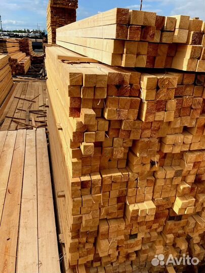 Доска обрезная 50х100х6000мм