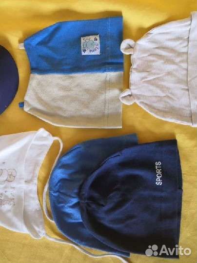 Шапки детские 1 - 1.5 года лето, весна, осень