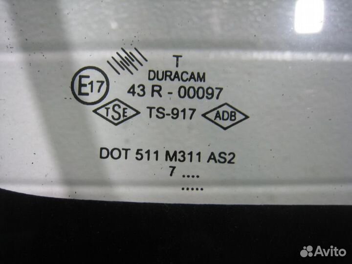 Стекло багажника левое Renault Logan 1 (LS0H) 2007