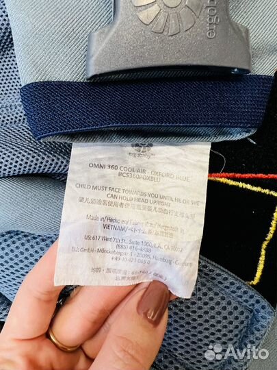 Эрго рюкзак ergobaby omni 360 air cool blue