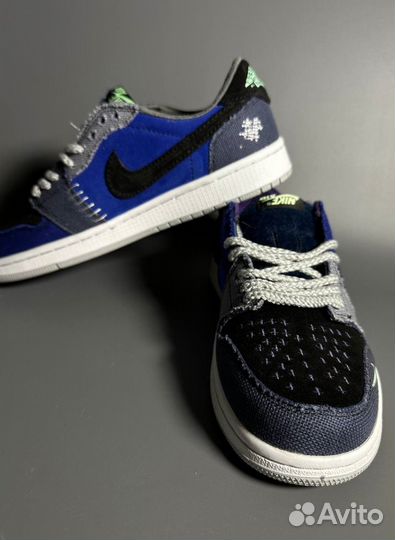 Кроссовки AIR jordan 1 LOW x Zion Williamson Ice Л