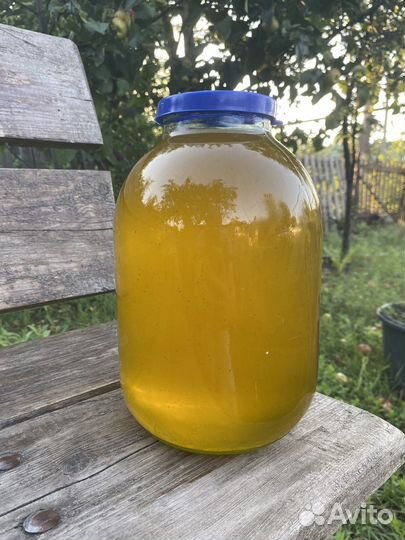 Мед цветочный(смесь с подсолнухом)