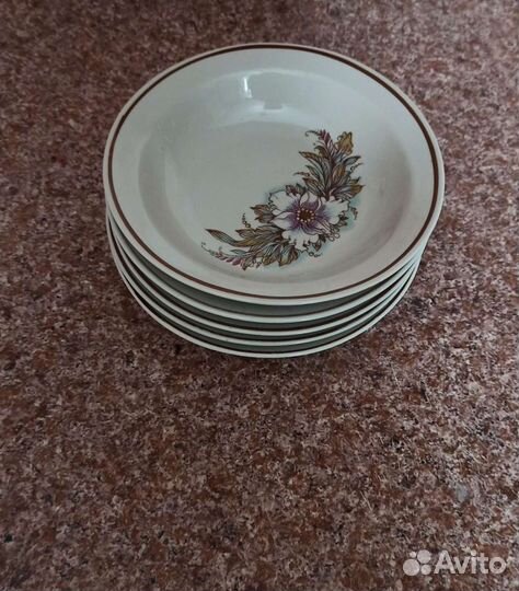 Тарелки суповые. Барановский фарфоровый завод