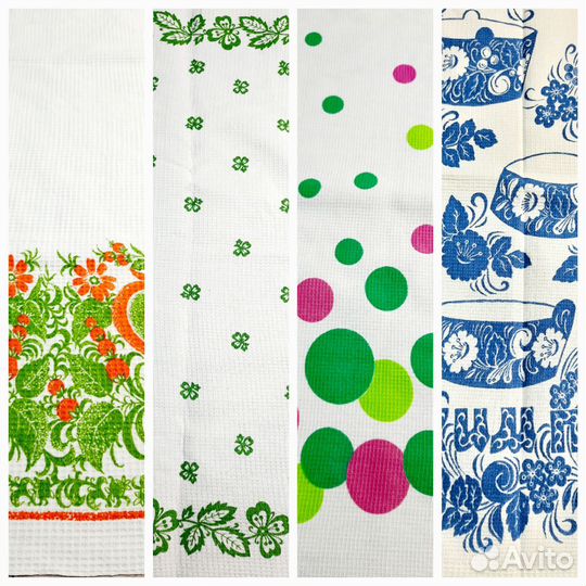 Ткань х/б вафельное полотно СССР