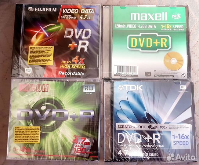 Диски DVD+R/RW CD-R/RW новые фирменные