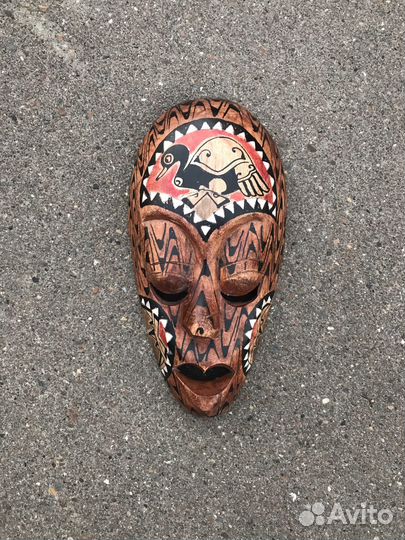 Африканская маска дерево малая