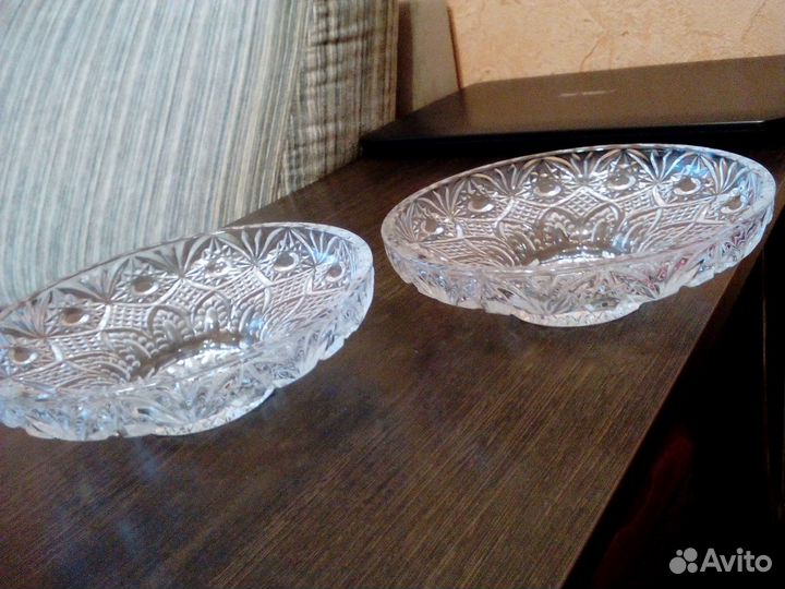 Вазы для фруктов, и (Салатница),Хрустальный.ссср