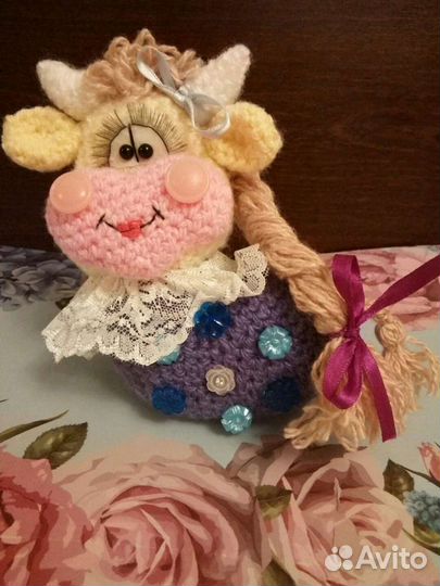 Вязаная коровка