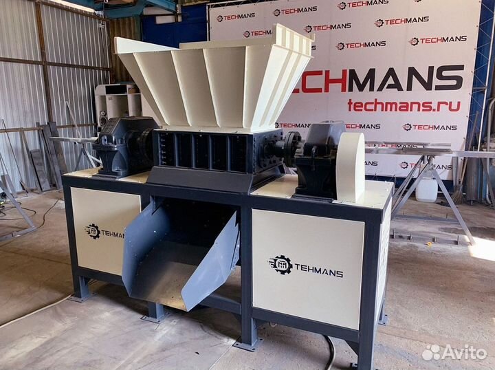 Шредеры для переработки пластика, резины, дерева