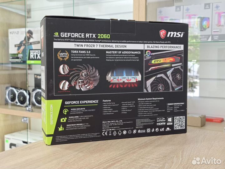 Видеокарта MSI RTX 2060 gaming Z