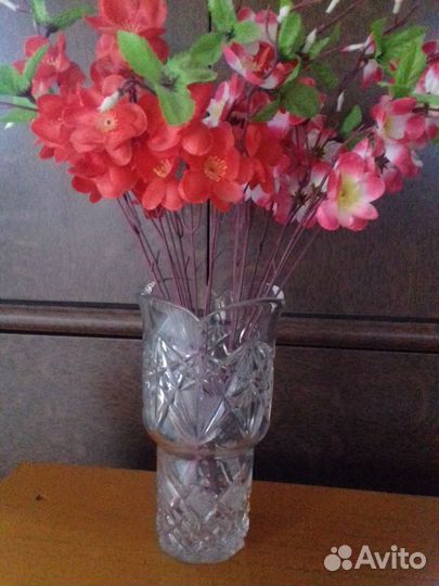 Ваза хрустальная