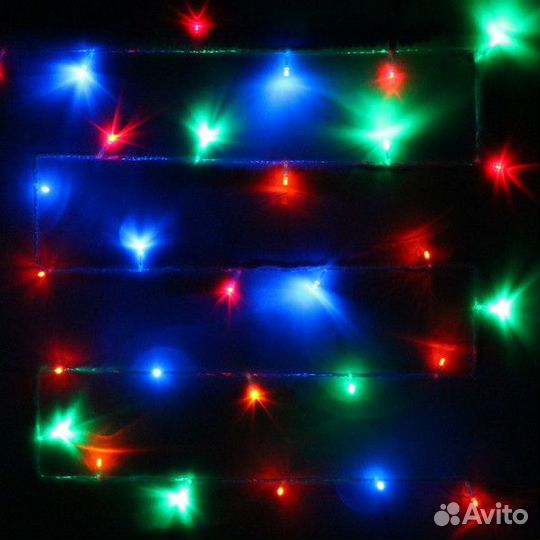 Гирлянда для дома 5,5м 50 ламп LED прозрачный пров