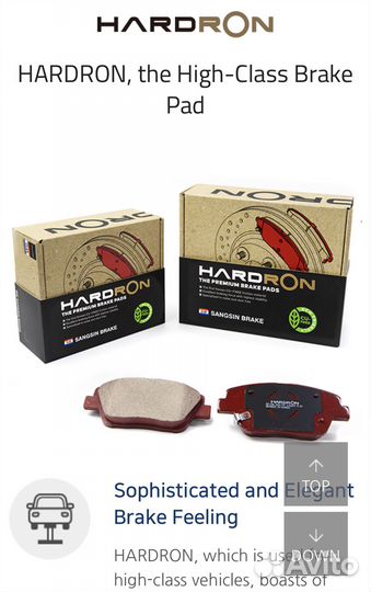 Колодки передние HP1690 Kia Sorento 3 (UM)