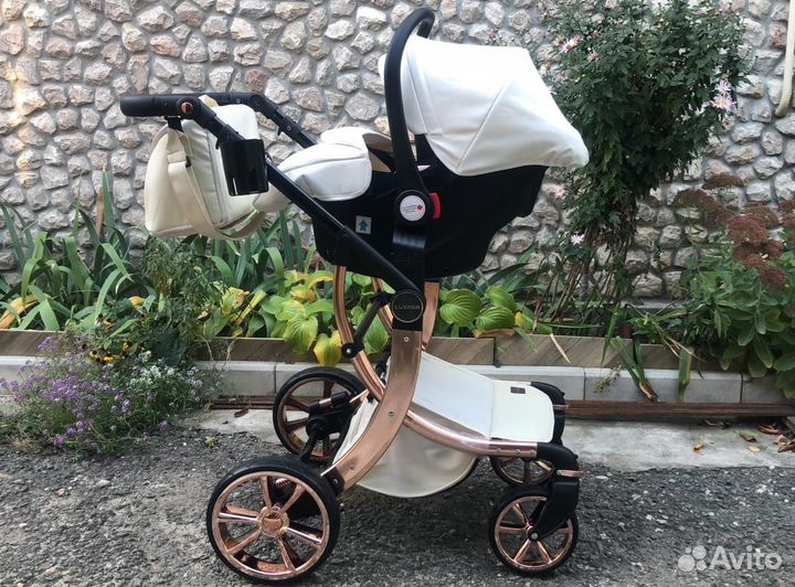 Коляска 3 в 1 Эко кожа