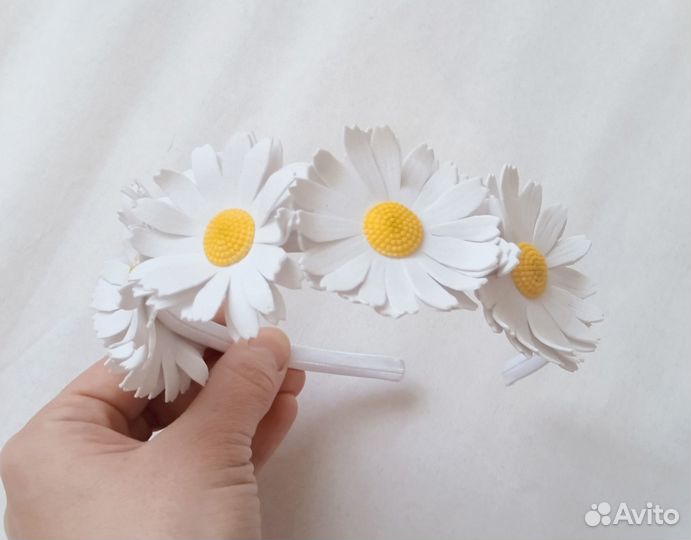 Ромашки. Ободок из фоамирана