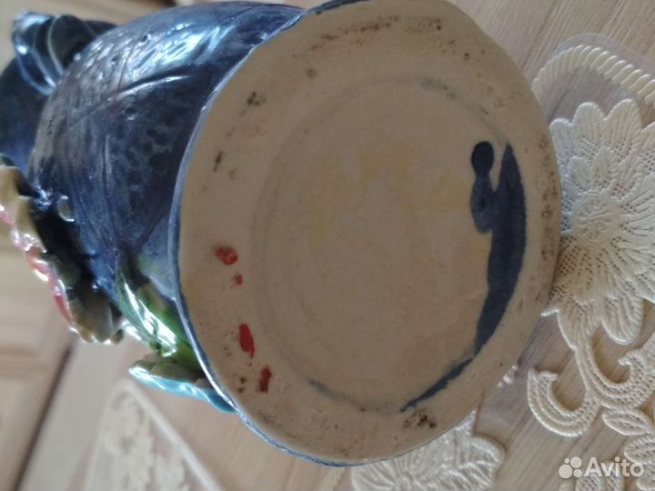 Вазочка фарфор ссср/Ваза цвет.стекло