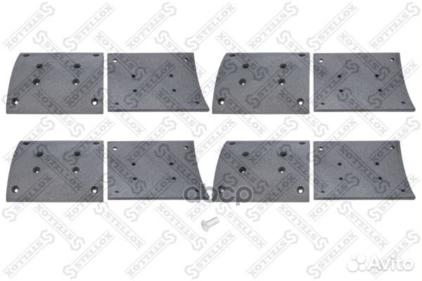8501014SX накладки торм.с заклепк.2ремувел.ресу