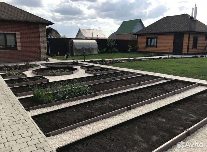 Клумба из дпк