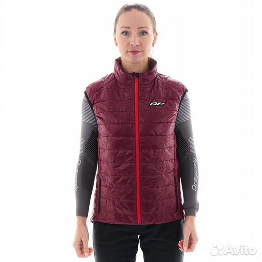 Жилет утеплённый dragonfly vest 100 Burgundy 36020