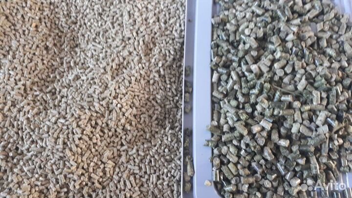 Гранулированный корм, комбикорм