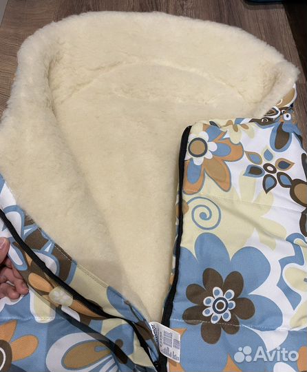 Конверт мешок меховой в коляску Womar Zaffiro