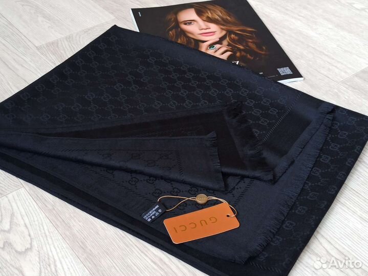 Палантин бежевый Кашемир Gucci 8 цветов