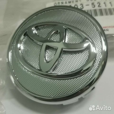 1шт Toyota 57мм колпак для колес, оригинал хром
