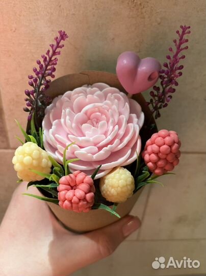 Мыло ручной работы букет из мыла