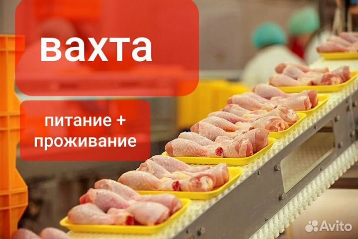 Вахта упаковщик питание,проживание