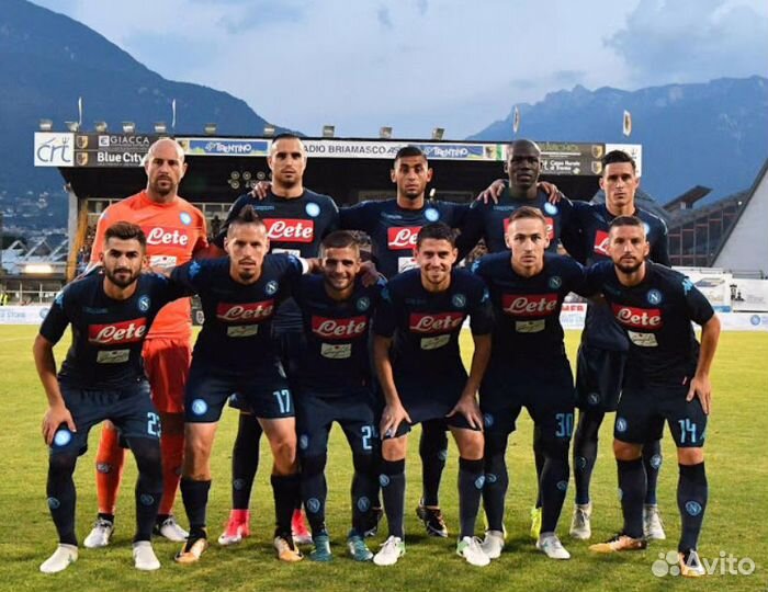 Футбольная форма Napoli 2017/18. Kappa, игровая. L