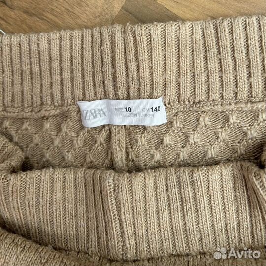 Вязаные брюки Zara р.140