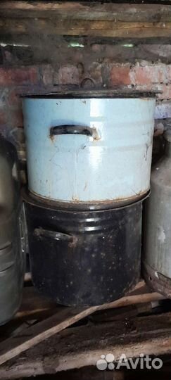 Вывырка кастрюля эмалированная