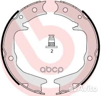 Колодки тормозные стояночного тормоза S54519 Br