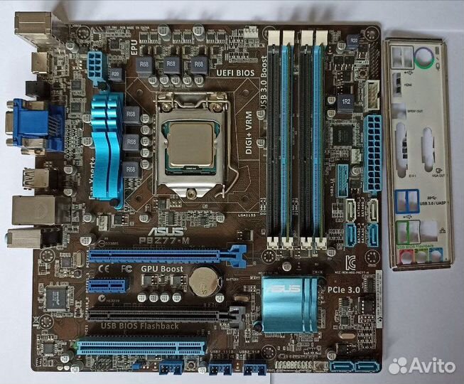 Комплект asus P8Z77-M + i7-3770 + ddr3 8gb