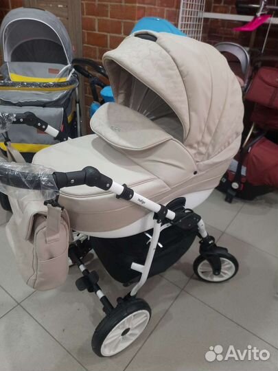 Коляска 2 в 1 Эко-кожа новая