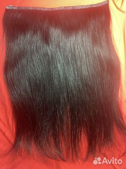 Натуральные волосы на ленте