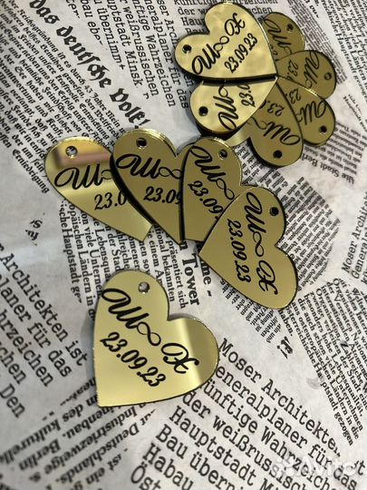 Бирки акриловые