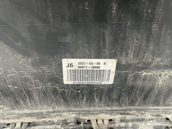 Бампер задний Kia K900 2018- RJ черный