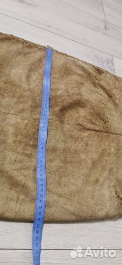 Кожаная юбка натуральная М