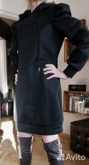 Платье худи мини женское