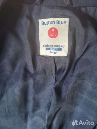 Пиджак button blue