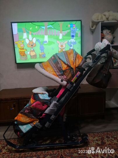 Санки с колёсами Nika 7-3