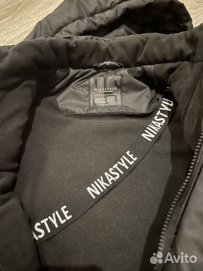 Зимняя куртка на мальчика 140 nikastyle